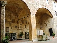 Cour intérieure du Palazzo dei Vicari à Scarperia