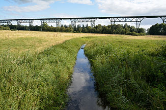 Die Holstenau in Gribbohm, drittes Teilstück, kurz vor dem Nord-Ostsee-Kanal