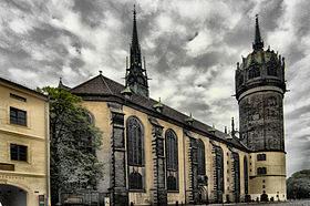 Szemléltető kép a Wittenbergi Mindenszentek temploma szakaszról