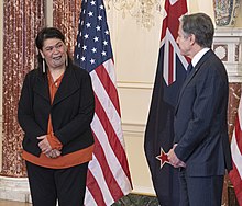 Mahuta meets with US Secretary of State Antony Blinken in 2021 Secretary Blinken Meets with New Zealand Foreign Minister Mahuta (51699940166) (cropped).jpg