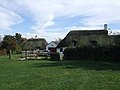 These quaint thatched cottages are at the end of the no-through-road lane which leads to Sedrup.