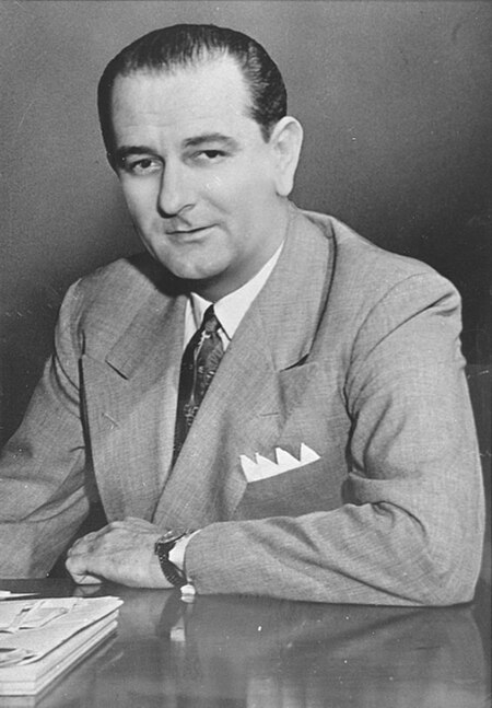 Johnson's United States Senate portrait in the 1950s