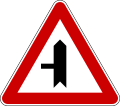 А28 Secondary road junction on the left