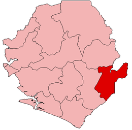 Distretto di Kailahun – Localizzazione