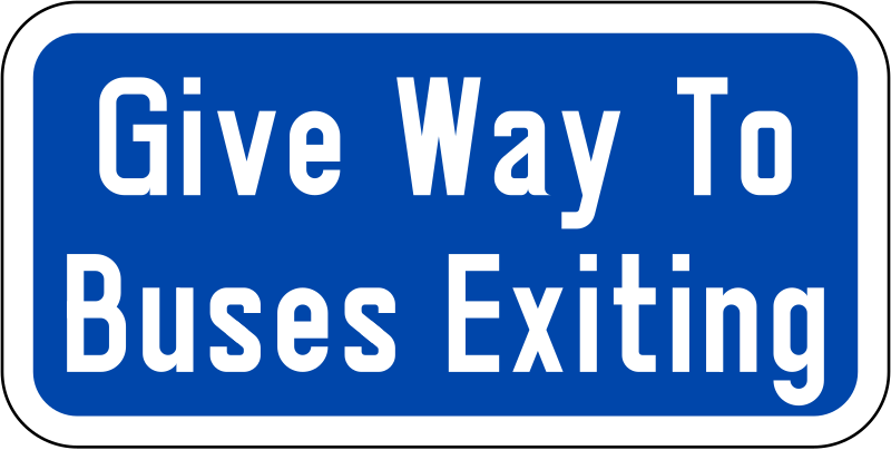 File:Singapore Road Signs - Information Sign - (Supplementary Sign) Give Way to buses exiting.svg