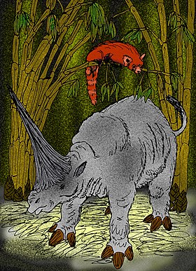 Representação artística do Sinotherium lagrelii