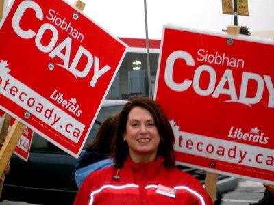 Coady campaigning during the 2008 election