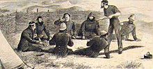 British Cape soldiers at camp in 1878 Soldiers during cape frontier war - Graphic June 1878.jpg