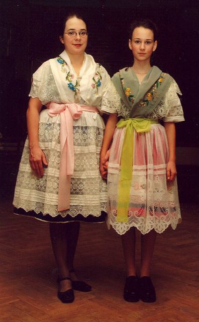 Traditional female costume of Lower Lusatia (Spreewald)