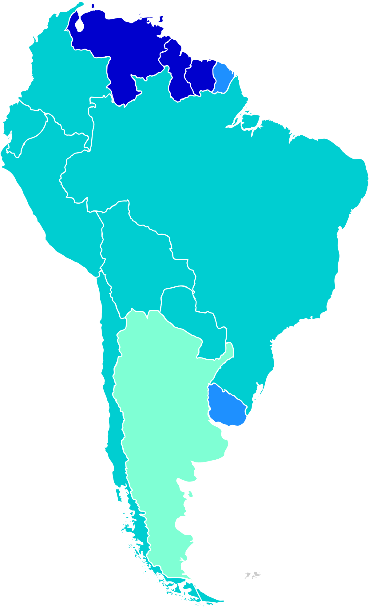 Ages of consent in South America