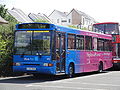 Southern Vectis 622 (K122 BUD), a Volvo B10B/Northern Counties Paladin, in the car park of at St John's Road, Ryde, Isle of Wight. It was brought over as a replacement for Volvo Olympians that were transferring to Wilts & Dorset and prior to that was used for Isle of Wight Festival work. The bus was used over the Isle of Wight Festival weekend however later died before properly entering service with Southern Vectis.