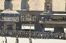 Tayar's textile shop in St George Square, Valletta, 1917 St George's Square Valletta 1917.jpg