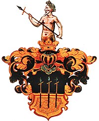 El antiguo escudo de armas de los barones de Manndorff.