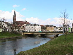 Řeka ve Stassfurtu