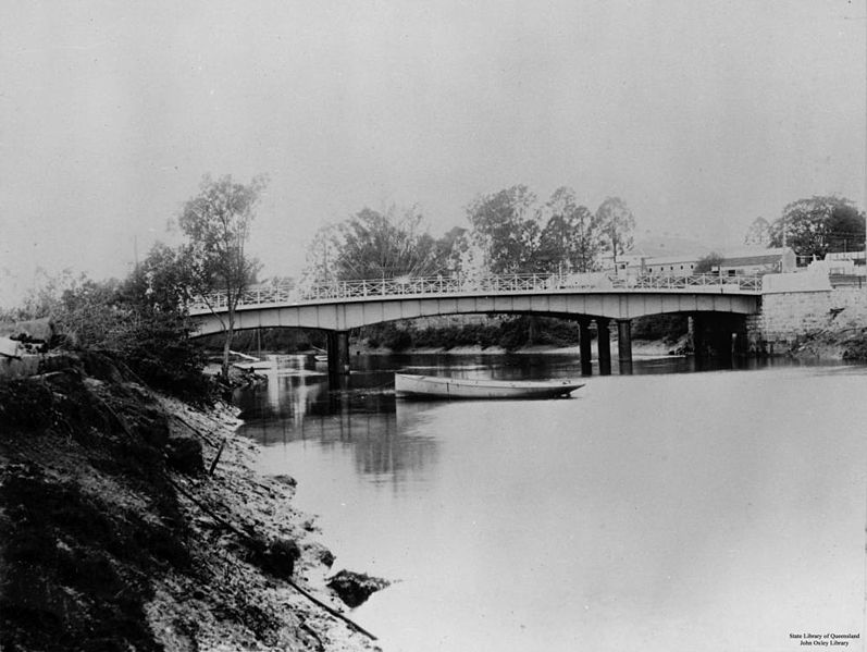 File:StateLibQld 1 104548 Breakfast Creek Bridge, Brisbane, Queensland, ca. 1889.jpg