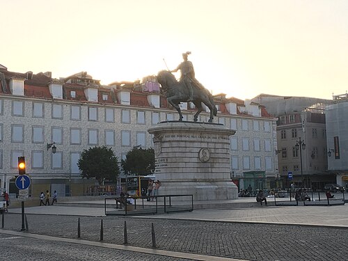 Statue of King John I in Lisbon