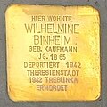 Stolperstein Bad Brückenau. Wilhelmine Binheim