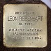 Stolperstein Friedbergstr 26 (Charl) Leon Rebensaft.jpg