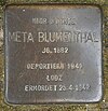 Stolperstein Grindelweg 4a (Meta Blumenthal), Hamburg-Rotherbaum.JPG