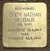 Stolperstein Sybelstr 7 (Charl) Erich Nathan Neubaur.jpg