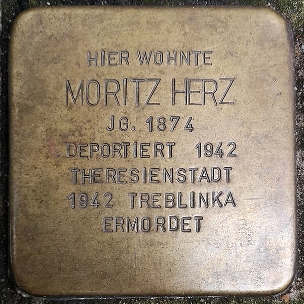 File:Stolperstein Wesel Herz,Moritz.jpg