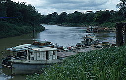 Havnen i Alamikamba ca. 1959