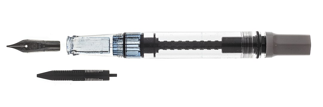 fountain pen in separated parts