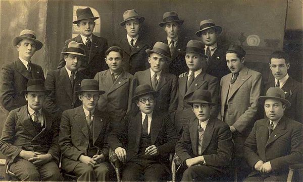 Portrait of Lithuanian yeshiva students