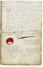 Will of Napoleon (from National Archives)