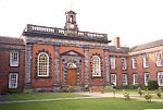 Preston Hospital including Screen and Gates in front The Hall, Preston Trust Homes, Preston upon the Weald Moors - geograph.org.uk - 101653.jpg