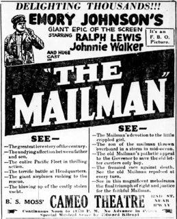 <i>The Mailman</i> (1923 film) 1923 American silent drama film