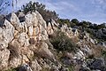 The masonry of the fortification wall of the citadel of Eretria, 4th cent. B.C. Euboea.