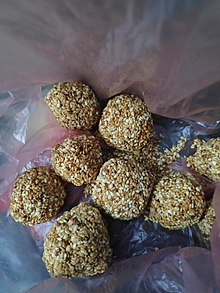 Til (sesame seed) laddus Til Ko Laddu.jpg