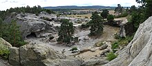 Blick vom Hamburger Wappen auf Teufelsloch und Kuhställe