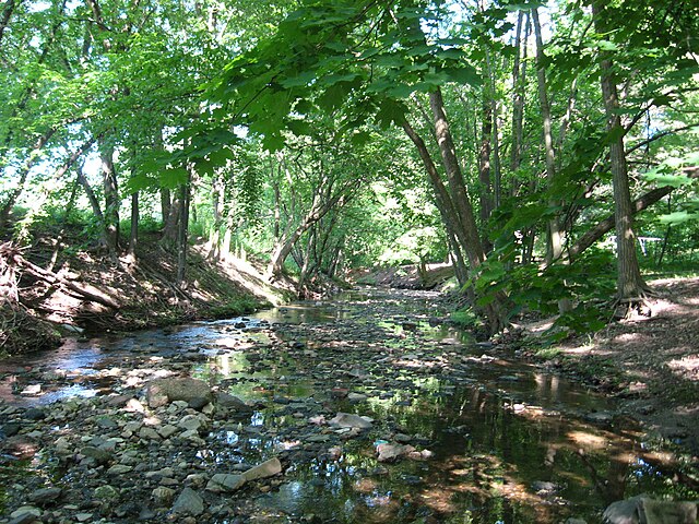 Tookany Creek in Cheltenham Township contributed to the township's industrialization in the 18th century.