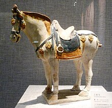 Tricolored horse. Luoyang Museum. Tang dynasty. 2011 Tri-colored horse. Luoyang Museum.. Tang dynasty. 2011.jpg