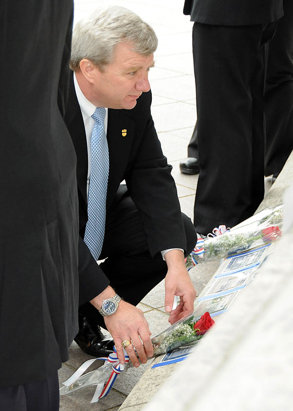 Mark D. Clookie, director of NCIS, at the National Law Enforcement Officers Memorial