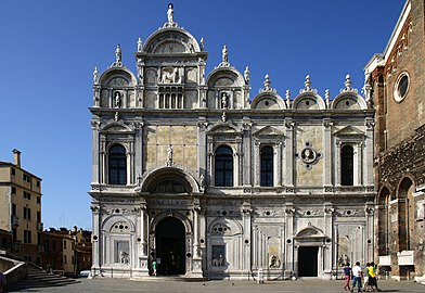 Scuola Grande di San Marco (górna część fasady), 1490