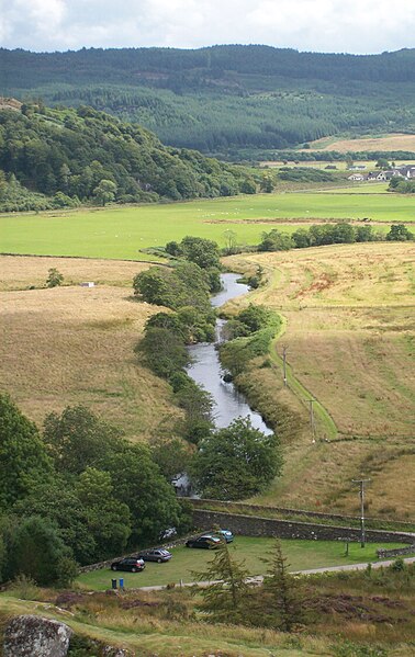A View Of The River From The Summit Of Dunadd