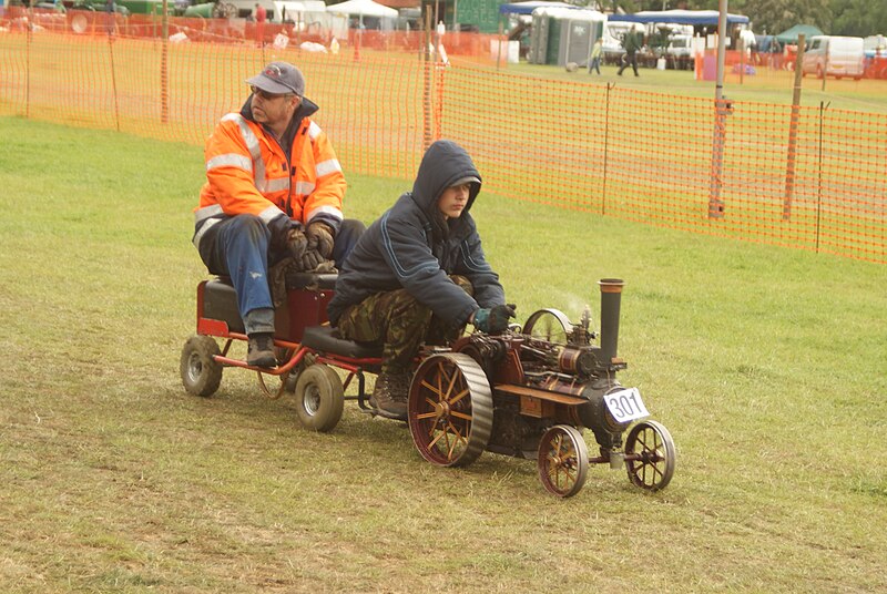 File:View of a Burrell agricultural tractor trundling around the St. Albans Steam and Country Fair - geograph.org.uk - 4502376.jpg