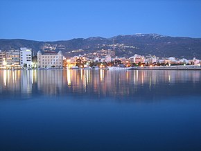 Playa de Volos en la noche