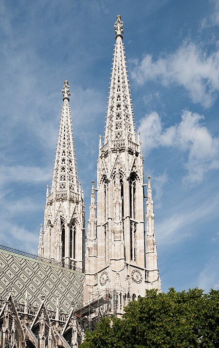 ไฟล์:Votive Church towers - Vienna.jpg