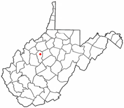 Location of Grantsville, West Virginia