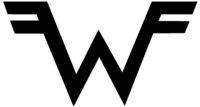 La «W voladora» del logotipo de Weezer fue creada por Patrick Wilson durante la mezcla de The Blue Album y está inspirada en el logo de Van Halen.