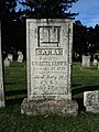 WheatlandBaptistCemeteryGateGravestoneOfSarahBrown.jpg