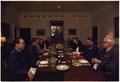 Members of the Joint Chiefs of Staff during a cabinet meeting in the White House in 1977