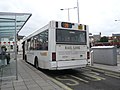The rear of Wightbus 5862 (HW54 DCE), a Dennis Dart SLF/Plaxton Pointer 2 MPD, in Newport, Isle of Wight bus station on route 29.