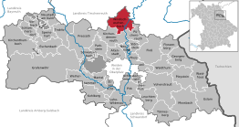 Kaart van Windischeschenbach