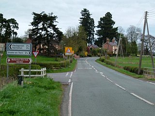 <span class="mw-page-title-main">Wollerton</span> Human settlement in England