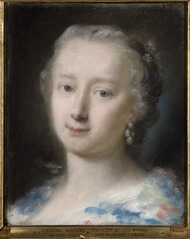 Saçında Çiçekli Genç Kadın (Rosalba Carriera) - Nationalmuseum - 23945.tif